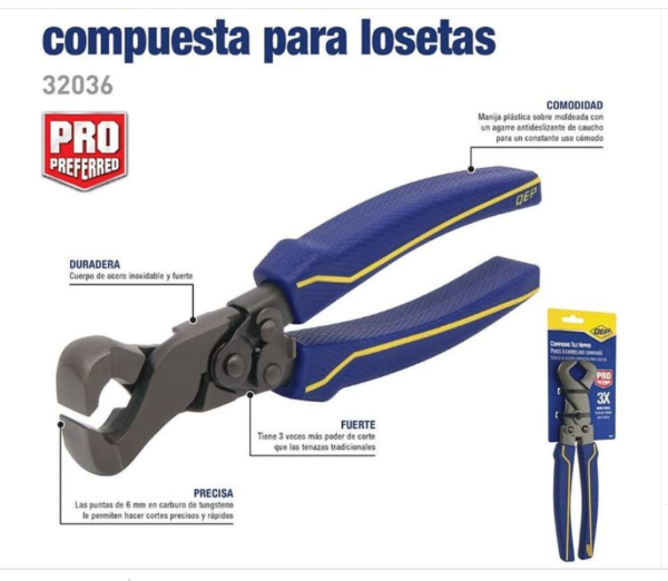 Tenaza acción compuesta - Imagen 2