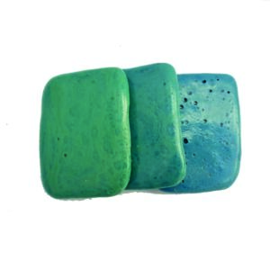 Pasta Vitrea Verde Agua al Turquesa x 3 Piezas FINA