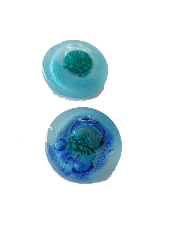 Circulos 2,5cm diam Azul/celes x 2 unid. - Imagen 2