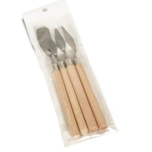 Paquete de Espátulas Metálicas x 4u