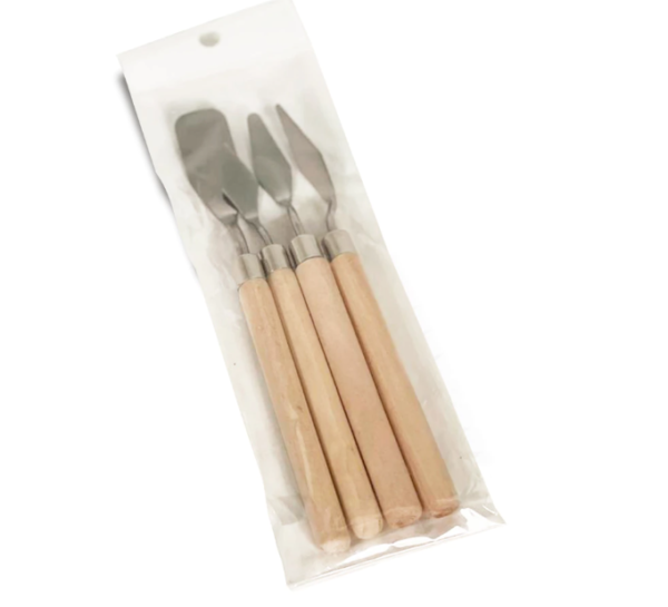 Paquete de Espátulas Metálicas x 4u