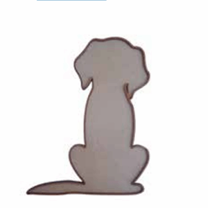 Perro mdf 22 X 27 con borde
